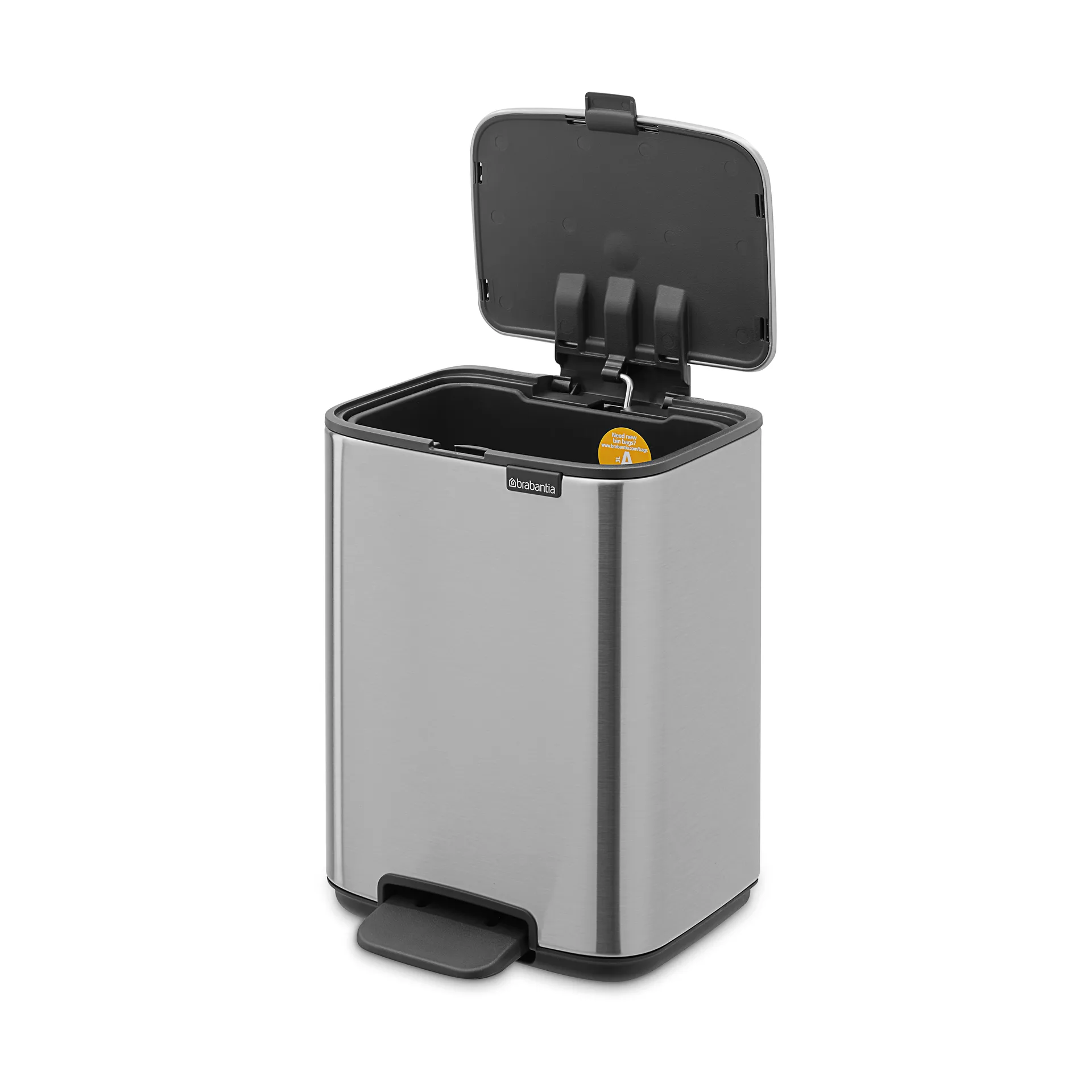 Bo pedal bin 4 L, Matte Steel Fingerprint Proof Brabantia