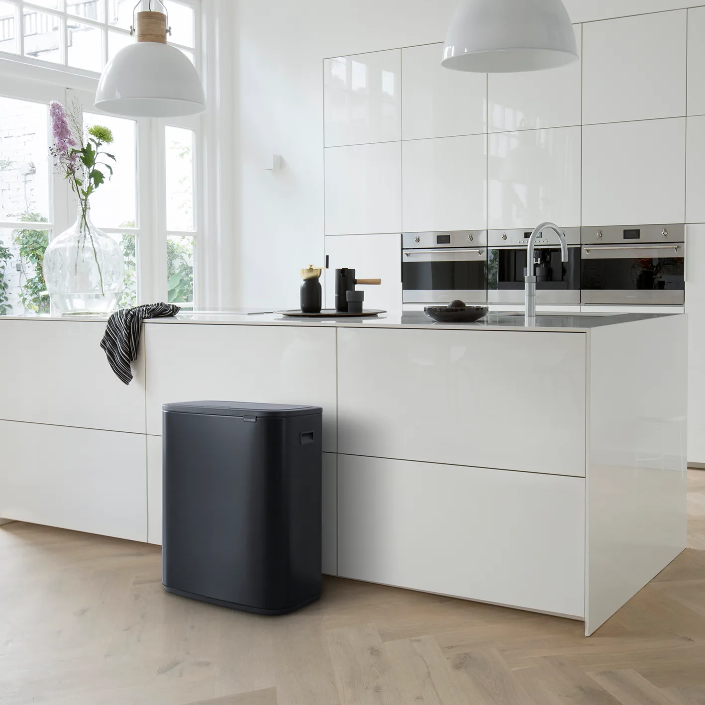 Bo touch bin 2x30 L, matte black Brabantia