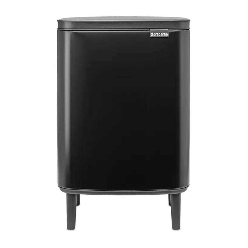 Bo waste bin high 12 L, Matte black Brabantia