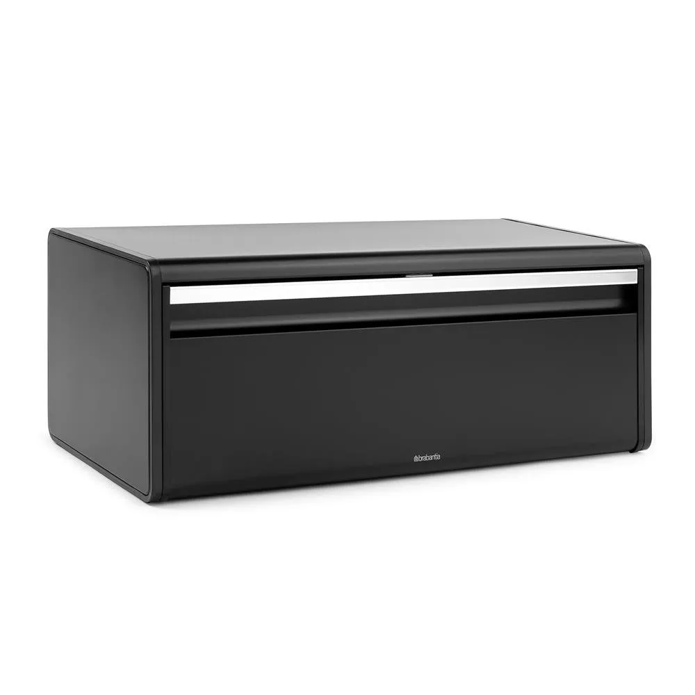 Fall Front bread bin, matte black Brabantia