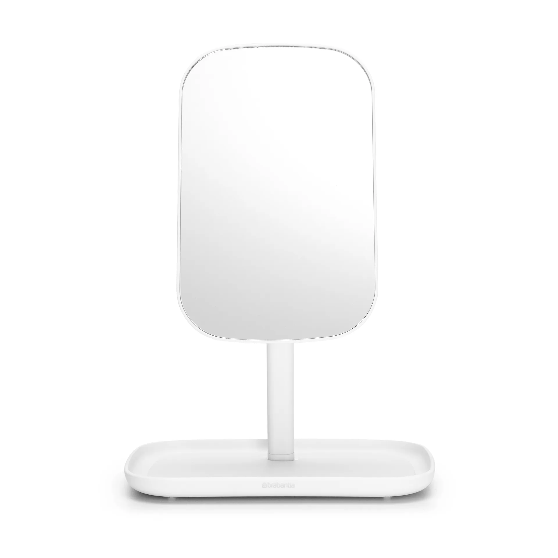 ReNew mirror with storage tray, white Brabantia