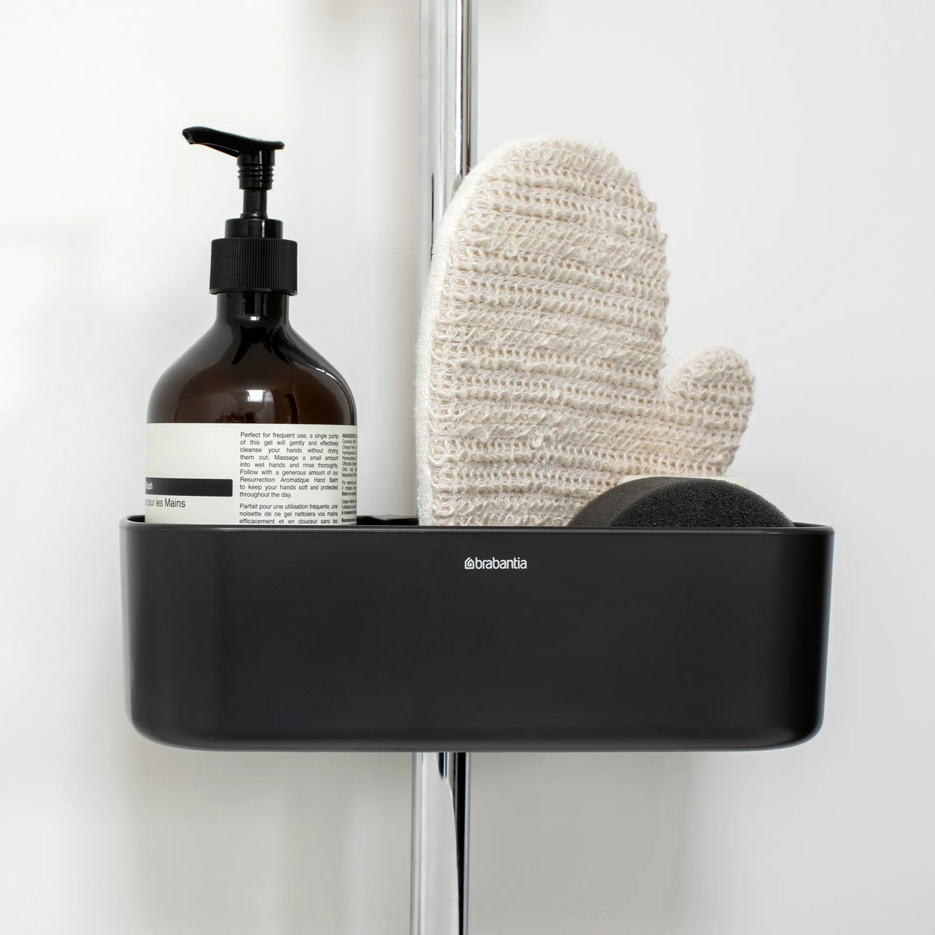ReNew shower caddy, dark grey Brabantia