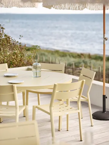 Bigby dining table - Light grey Ø130 cm - Brafab