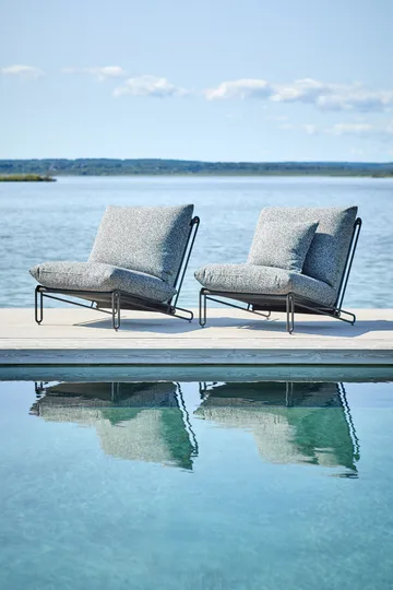 Blixt lounge armchair - Black-teddy ant - Brafab