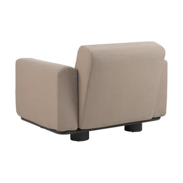 Bolster armchair - Anthracite-teddy beige - Brafab