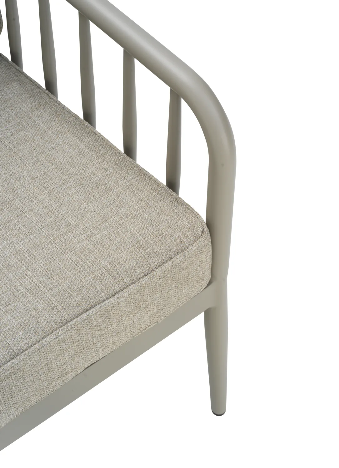 Coleville armchair, Khaki-burlap beige Brafab