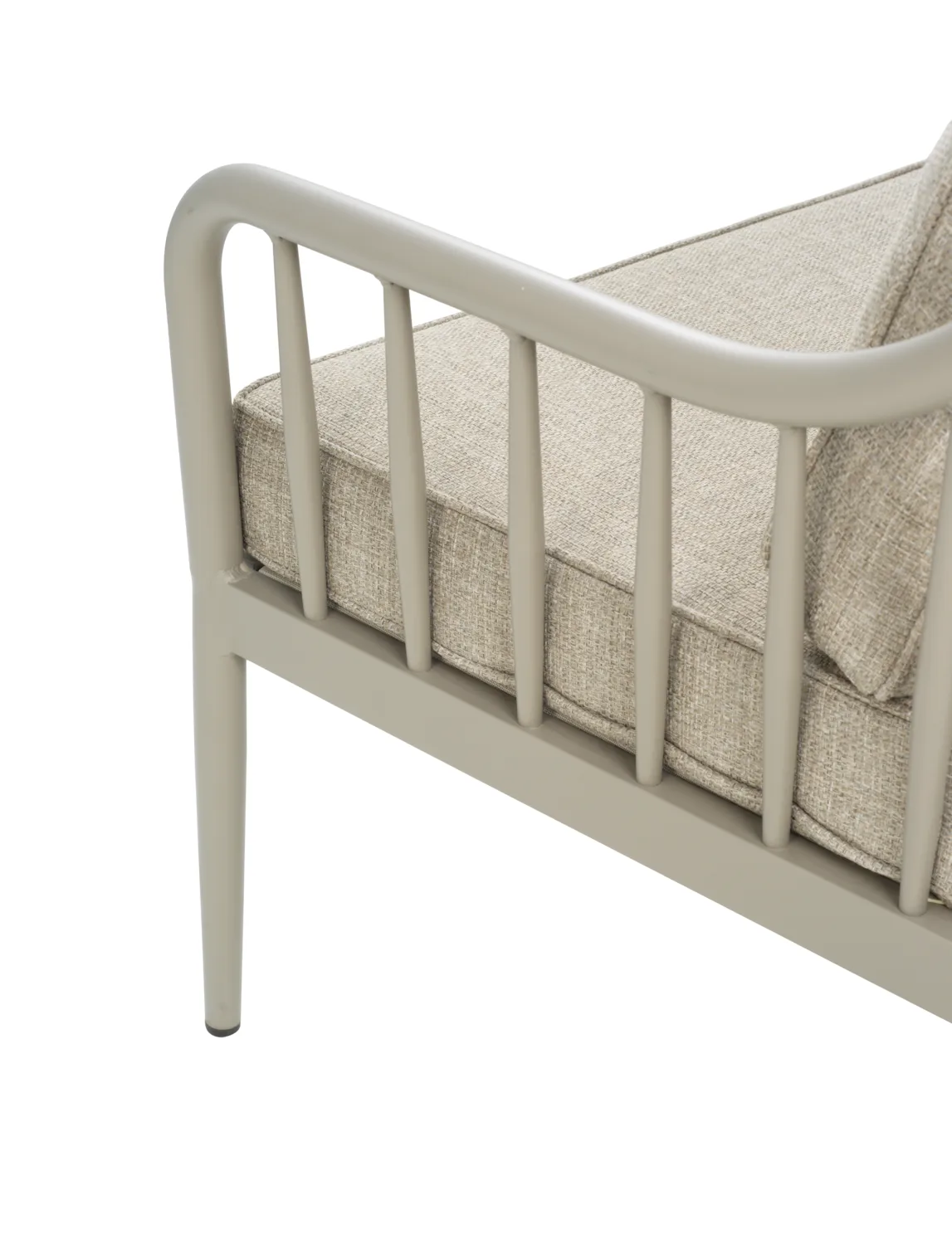 Coleville sofa, Khaki-burlap beige, 3-seater Brafab