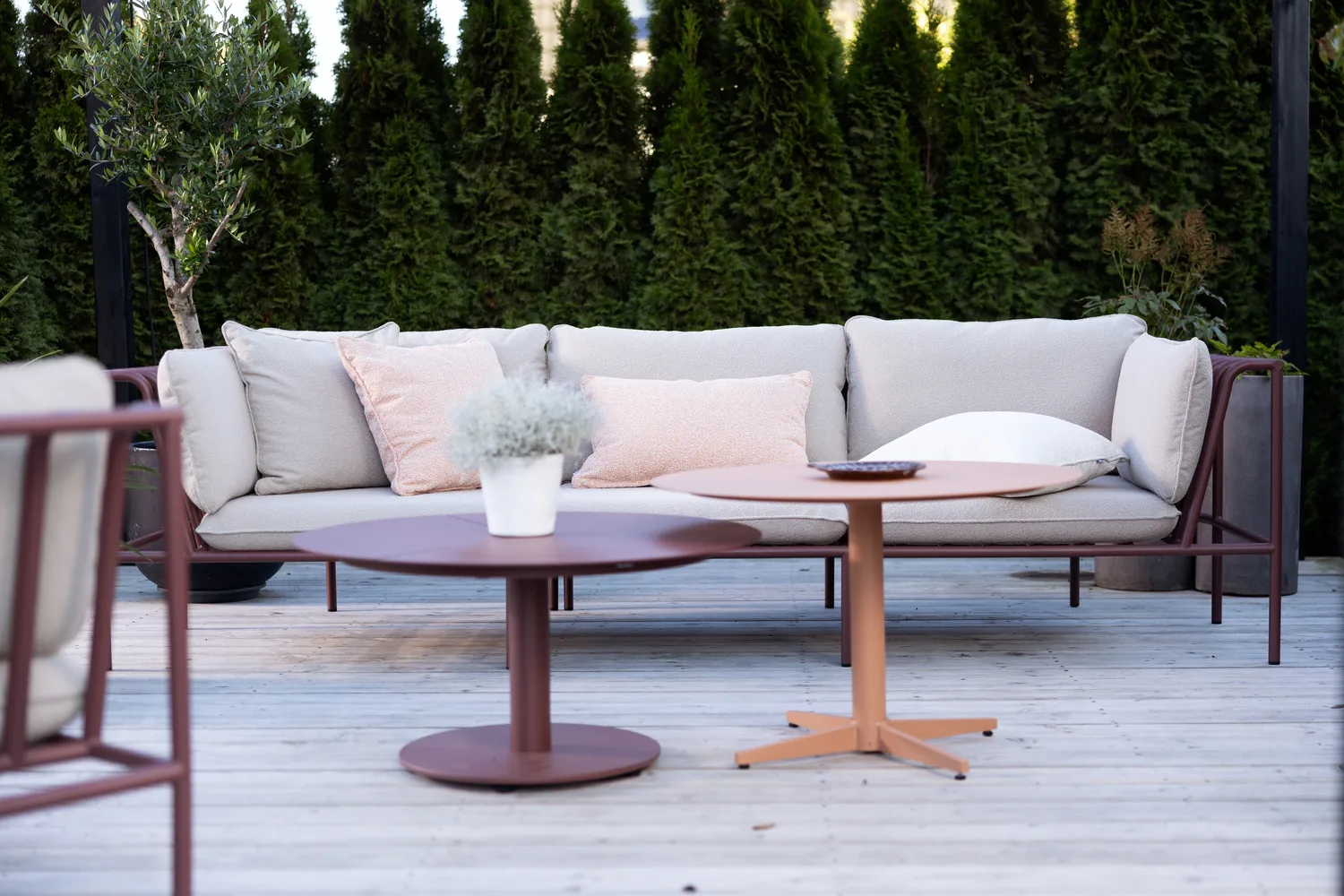Collier sofa module, Zin red-teddy beige, middle section Brafab