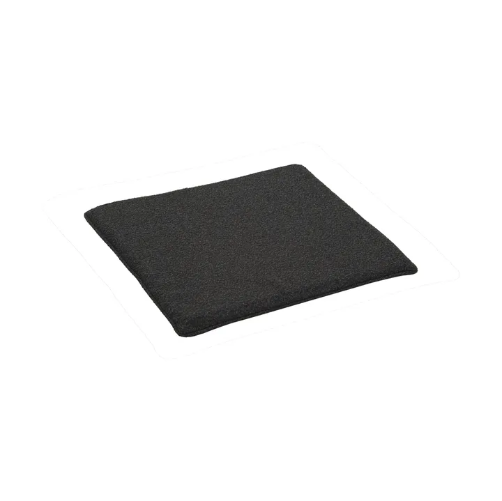 Frisk seat cushion - Teddy black, 37x37 cm - Brafab
