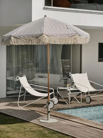Gatsby parasol - Grey stripe, Ø185 cm - Brafab