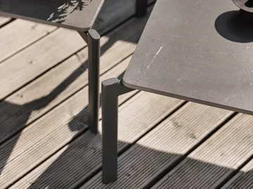 Hallavara coffee table - Anthracite 66x146 cm - Brafab