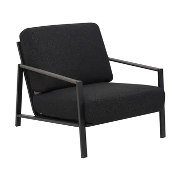 Lyra armchair - Black-teddy black - Brafab