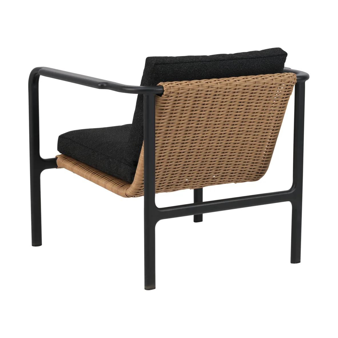 Motty armchair, Black-teddy black Brafab