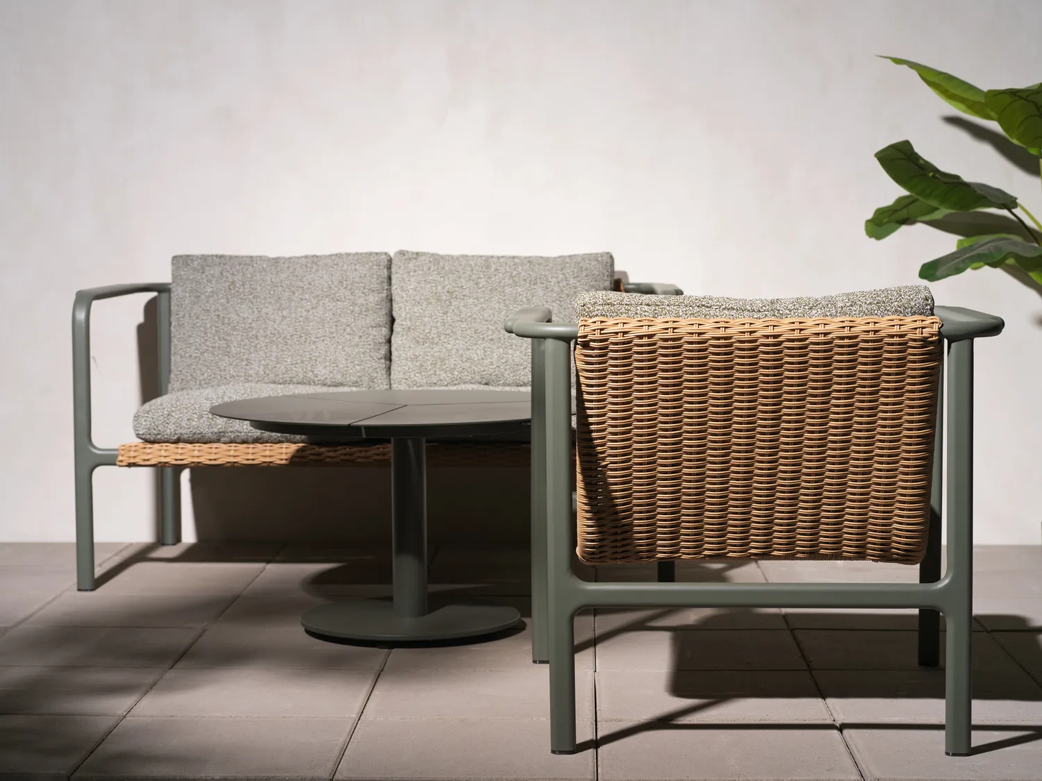 Motty sofa, Nordic green-teddy verde, 2-seater Brafab