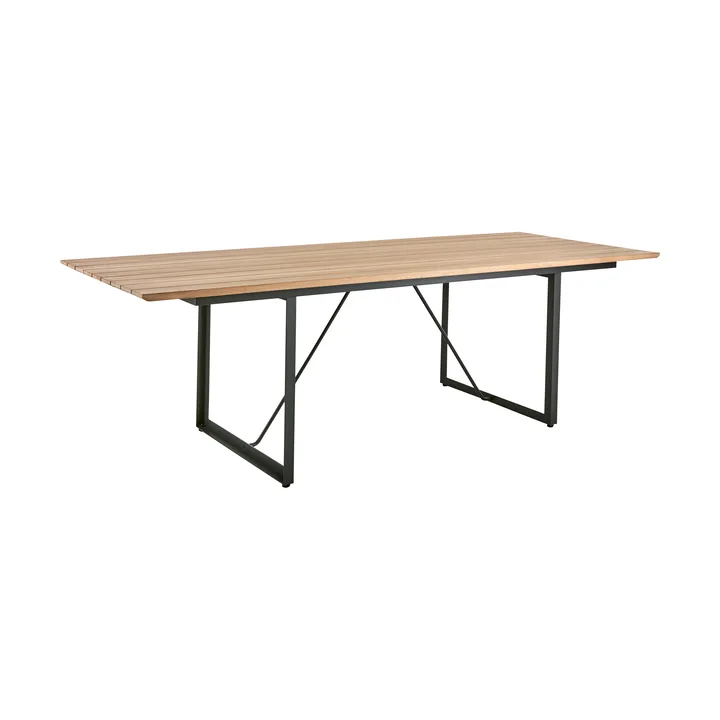 Shad dining table 240 cm teak-anthracite - Brafab