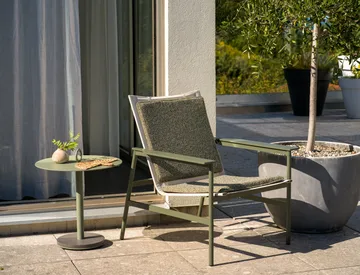 Soro lounge armchair - Nordic green-teddy verde - Brafab