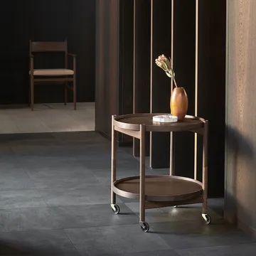 Bølling Tray Table model 50 - Water, untreated oak stand - Brdr. Krüger