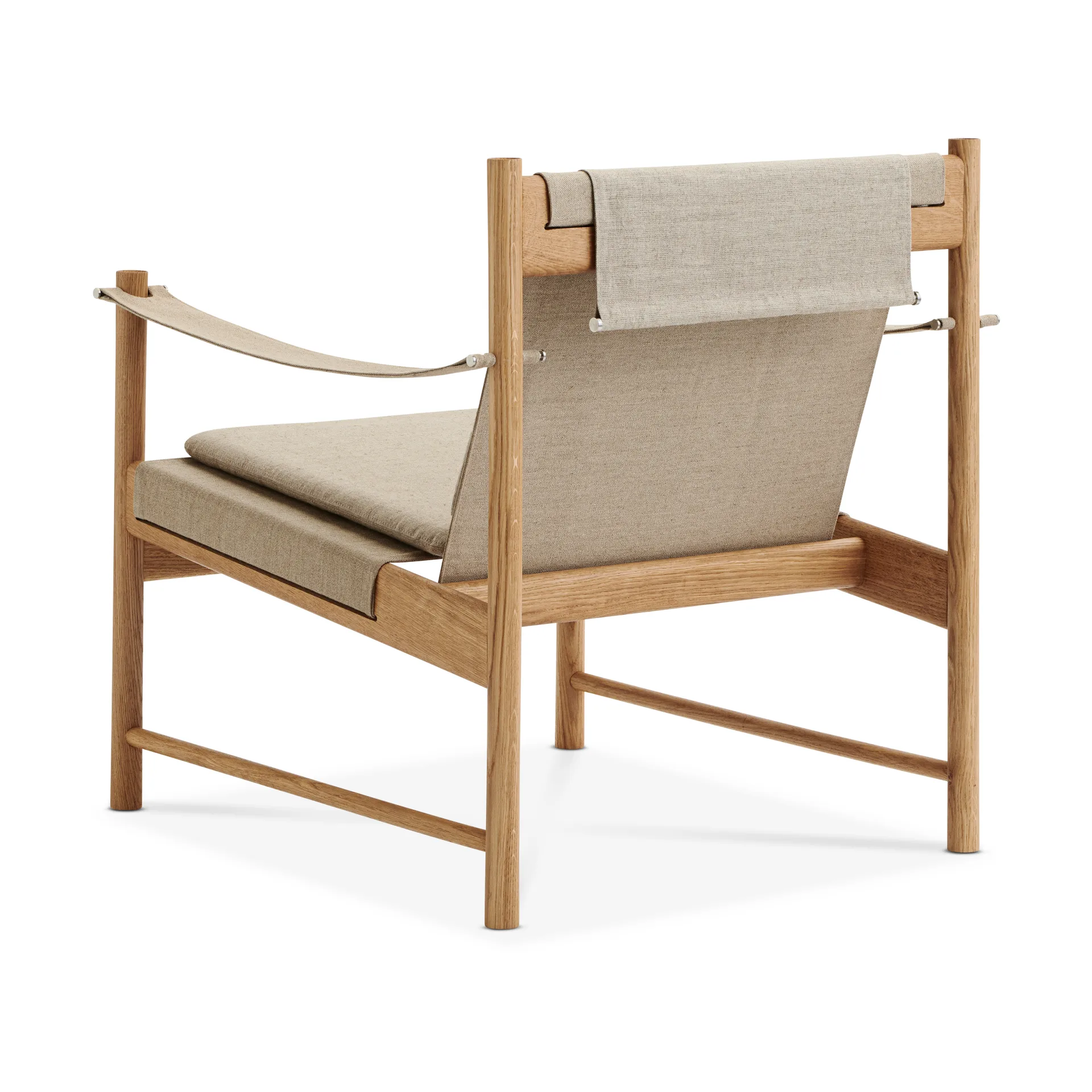 HB lounge chair, Oiled oak-canvase nature Brdr. Krüger