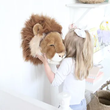 Stuffed lion head for wall - Lion - Brigbys