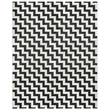 Gunnel rug black large - 150x200 cm - Brita Sweden