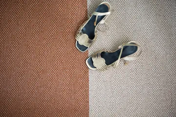 Moor rug cream (cream white-terracotta) - 70x300 cm - Brita Sweden