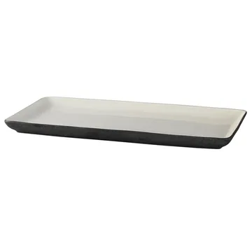 Esrum plate 18x36 cm - white-grey - Broste Copenhagen