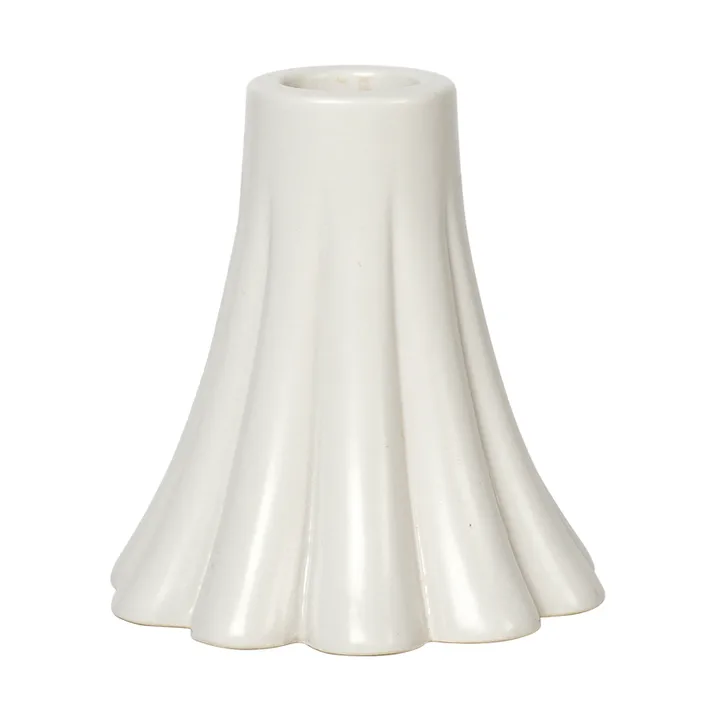 Heli candlestick 8 cm - Cream - Broste Copenhagen