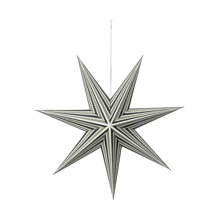 Joy advent star - Deep Forest-Light Sage, M - Broste Copenhagen