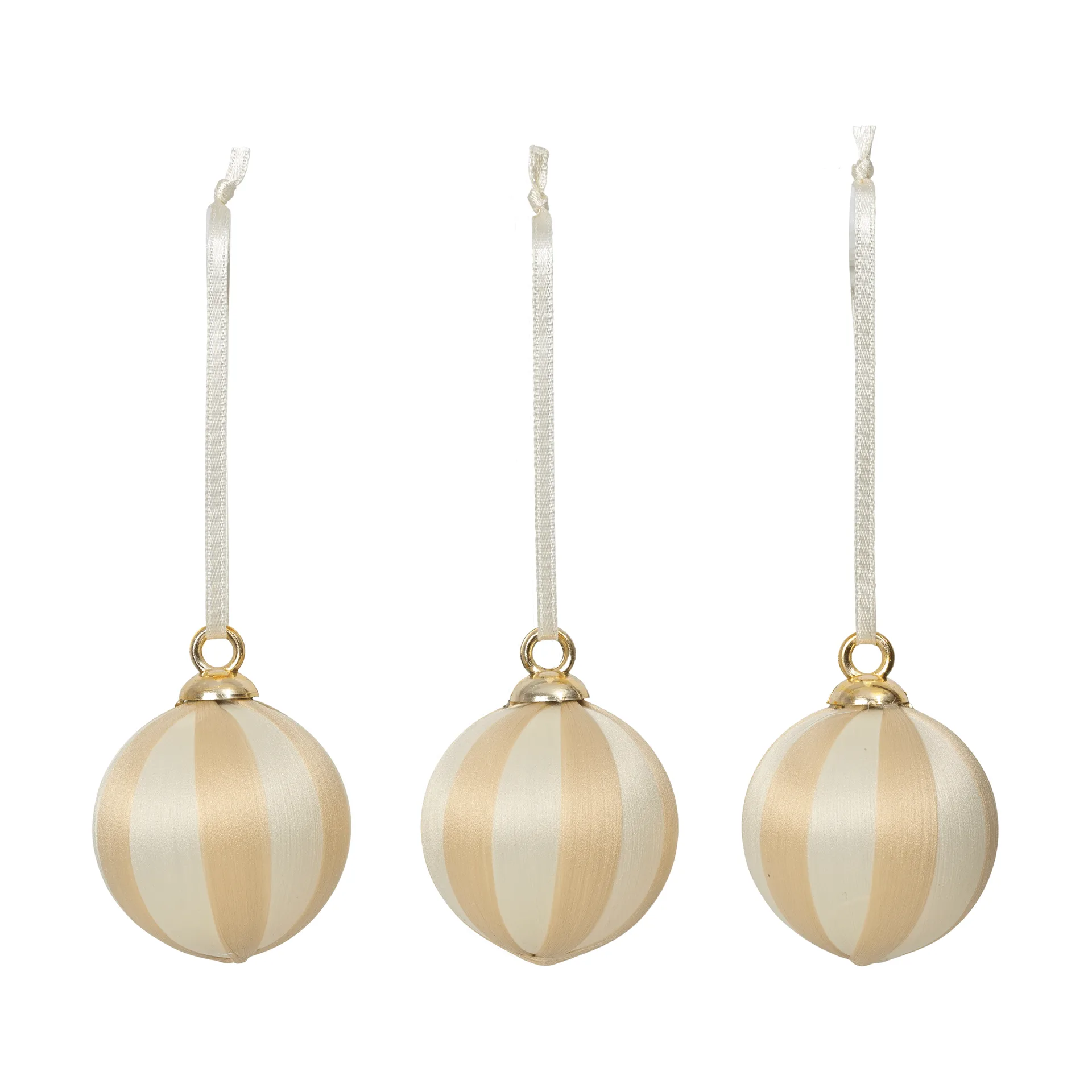 Joy christmas bauble, Off White-Beige Broste Copenhagen
