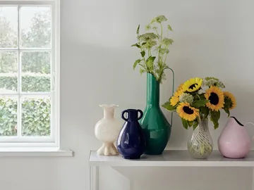 Mella vase 30 cm - Taupe sand-off white - Broste Copenhagen