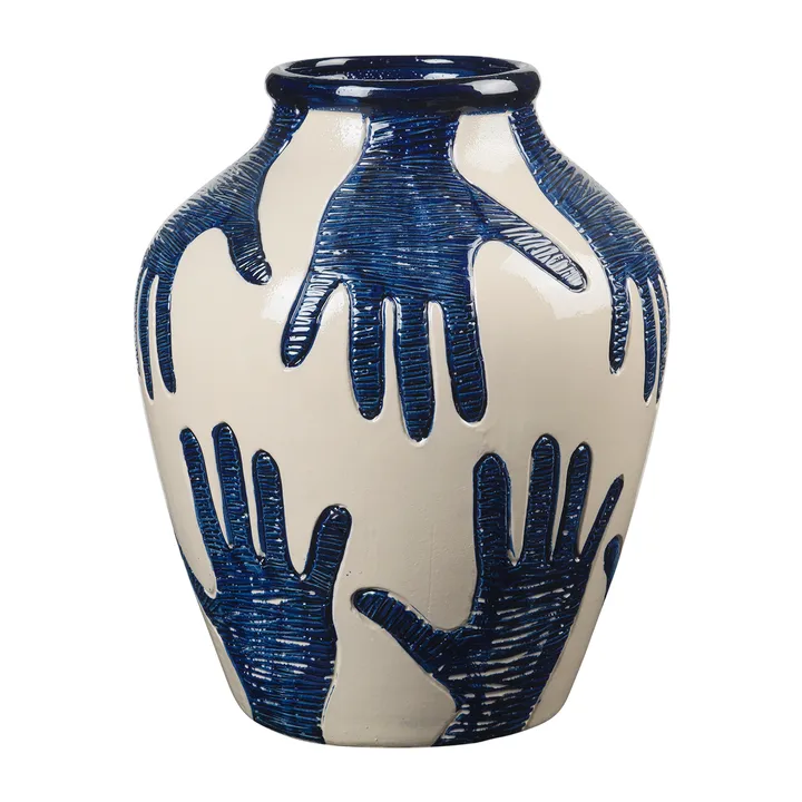 Mime vase 40 cm - Intense blue-rainy day - Broste Copenhagen