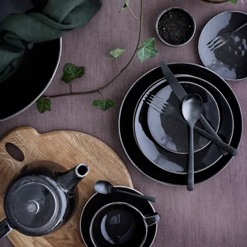 Nordic Coal deep plate - Ø 22.5 cm - Broste Copenhagen