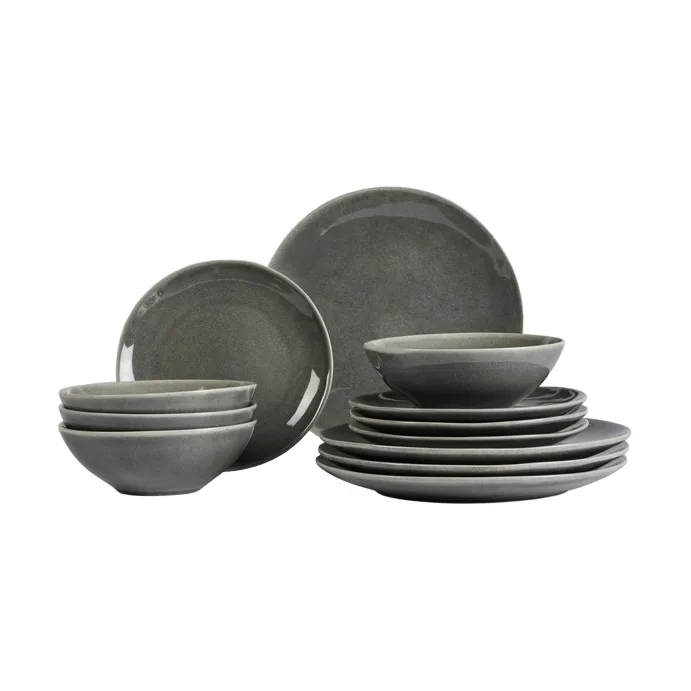 Nordic Rain dinner set, 12 pieces Broste Copenhagen