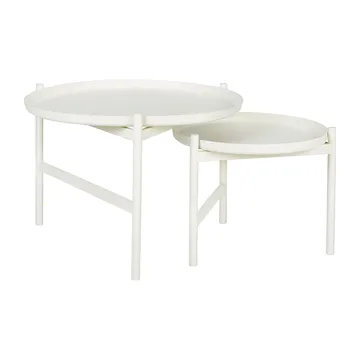 Turner table side table Ø70 cm - White - Broste Copenhagen
