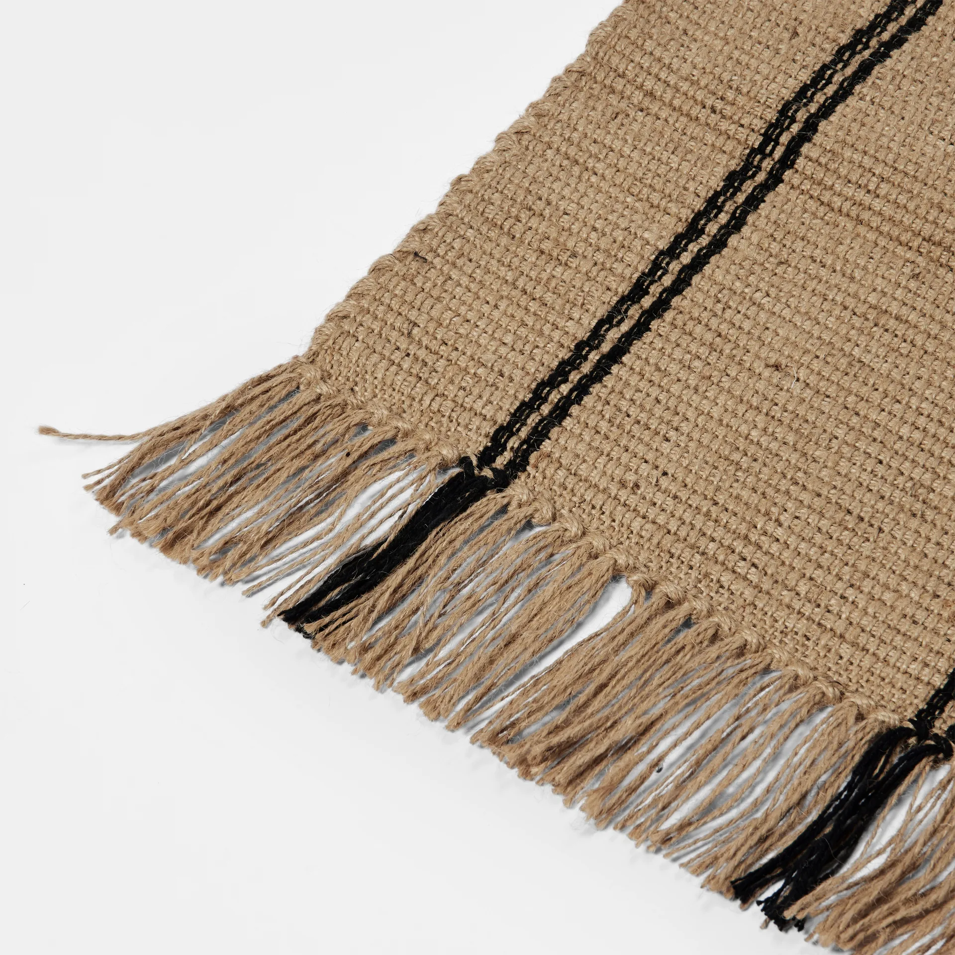 Yuki runner rug, Black-natural, 70x200 cm Broste Copenhagen
