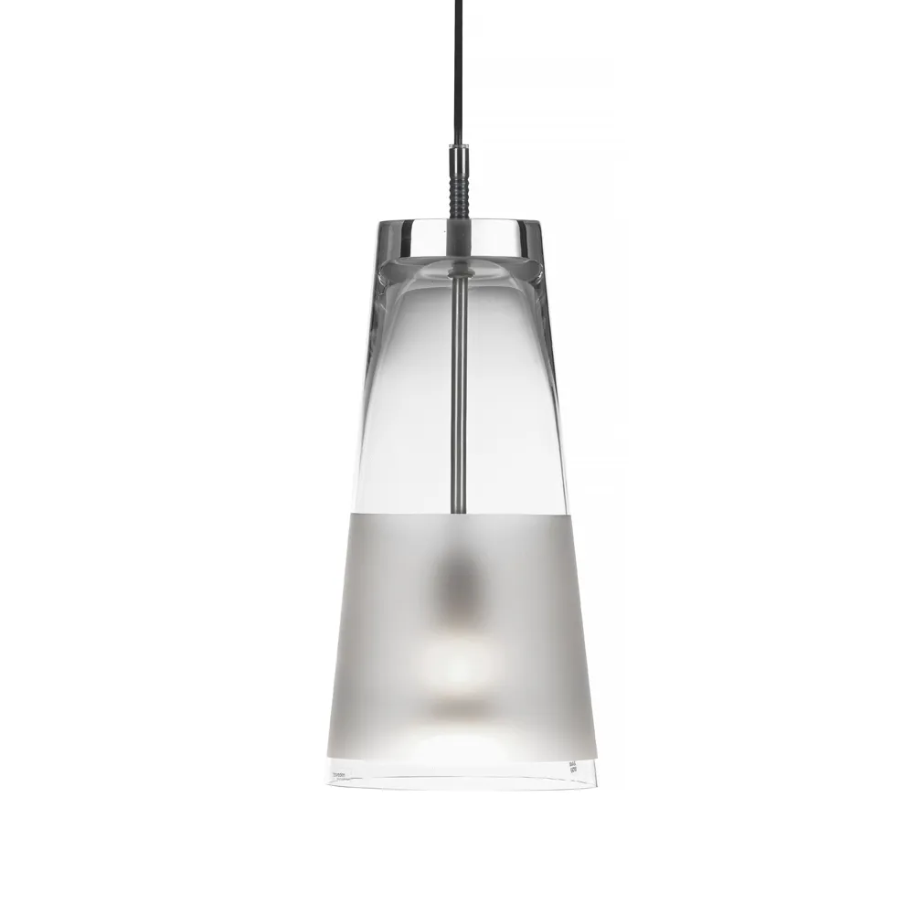Manhattan 50 pendant lamp, Glass clear, frosted horizontal band Bsweden