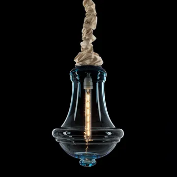 Valborg pendant lamp - Grey-blue, led - Bsweden