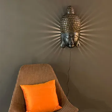 Busso wall lamp - Black - By Rydéns