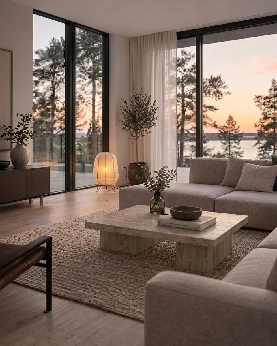Delino floor lamp, Natural, Ø40x57 cm By Rydéns