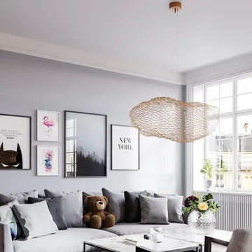 Hayden ceiling lamp - Gold-coloured, 76 cm - By Rydéns