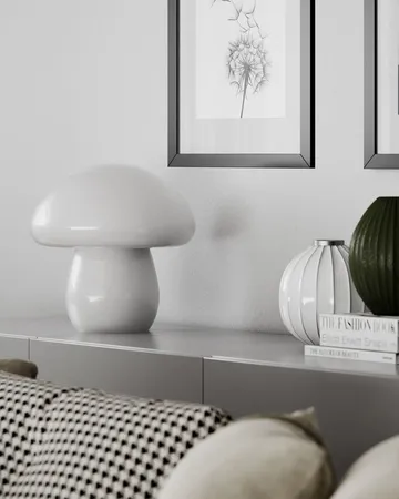 Mira Mushroom table lamp 30 cm - White - By Rydéns