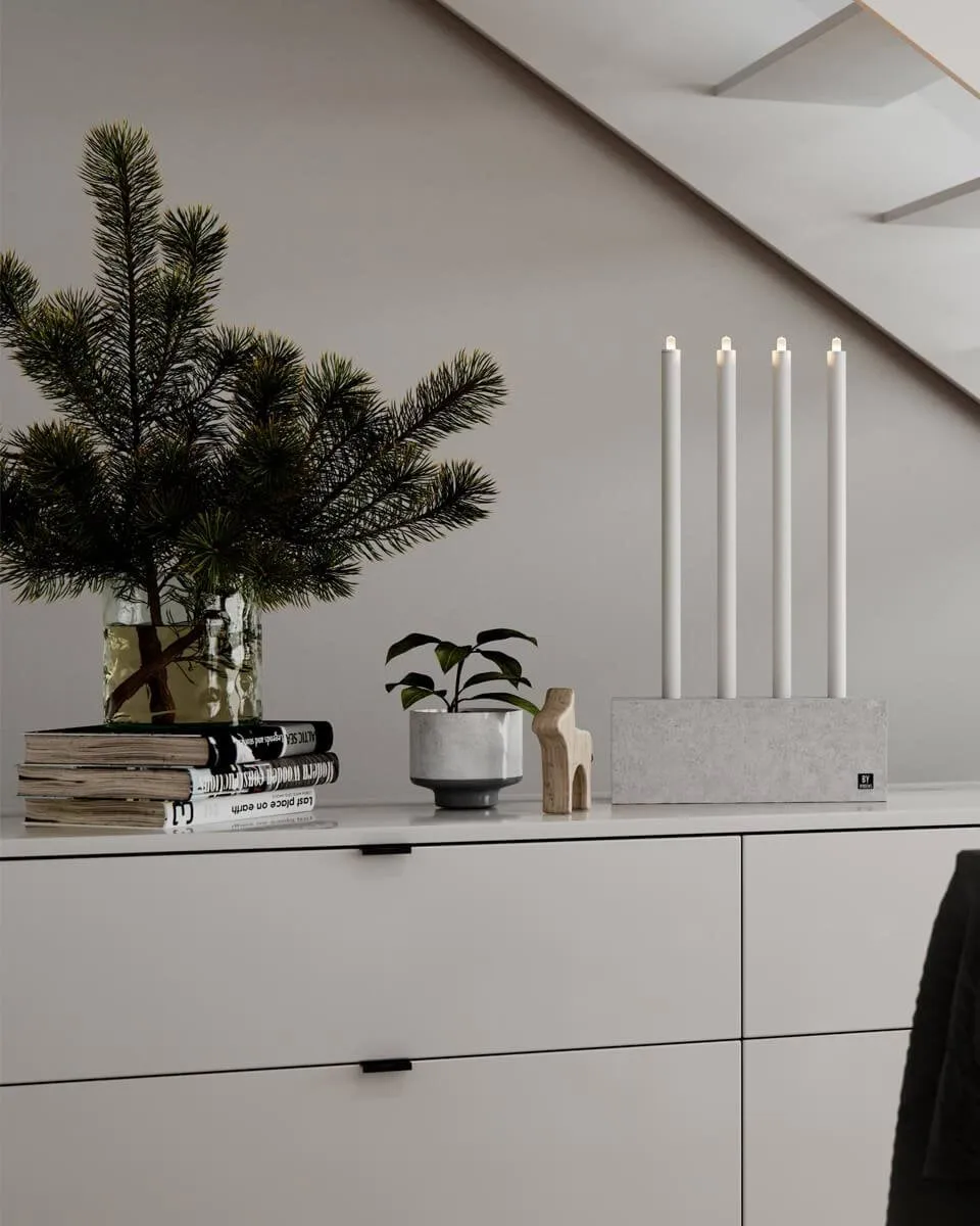 Raw Light advent candle holder, Concrete By Rydéns