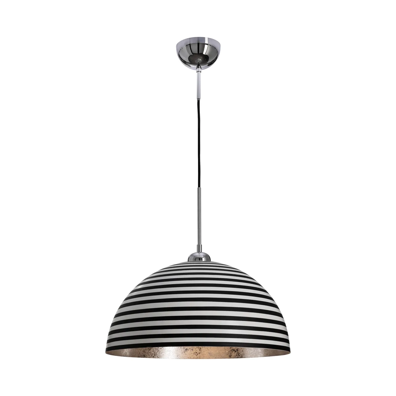 Stripe ceiling lamp, Black-white, Ø45 cm By Rydéns