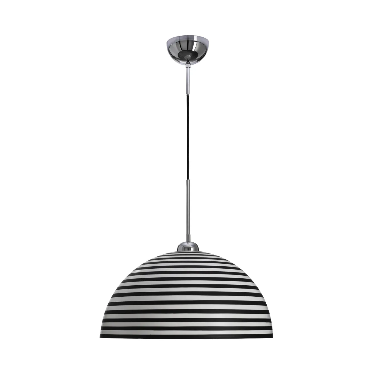 Stripe ceiling lamp, Black-white, Ø45 cm By Rydéns