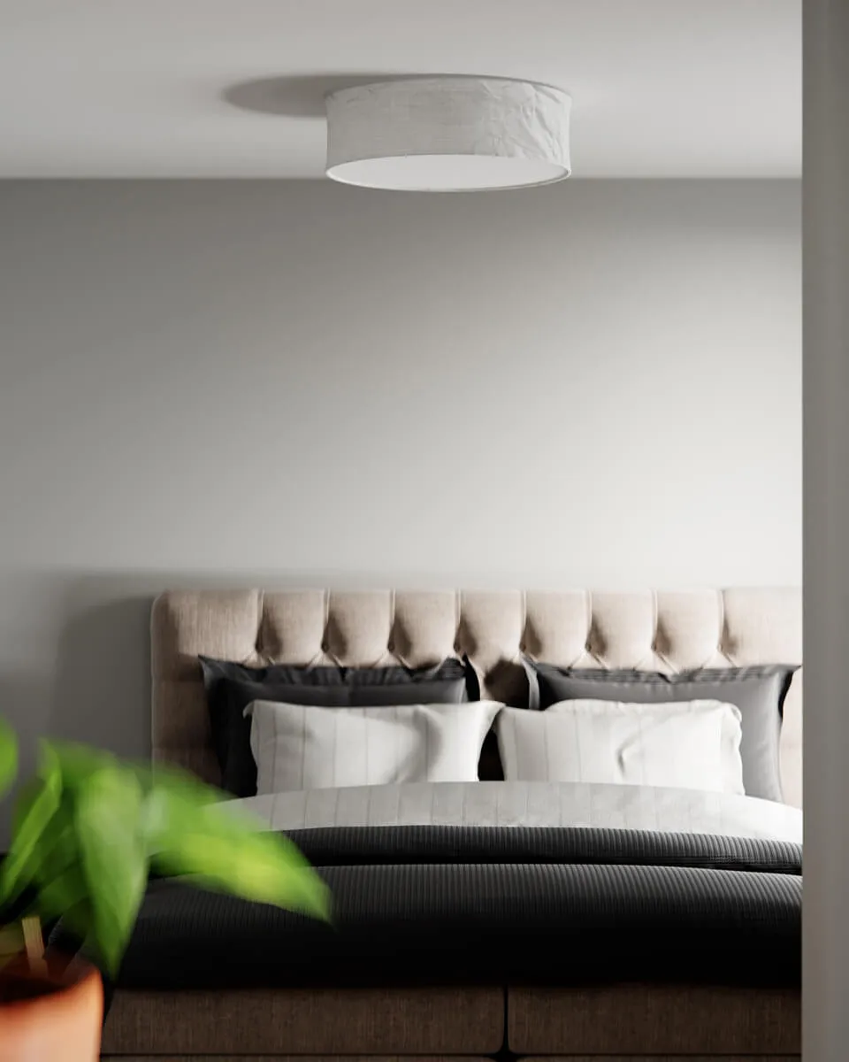 White ceiling light Ø60 cm, White By Rydéns