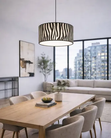 Zany Zebra ceiling lamp - Black-white, Ø50 cm - By Rydéns