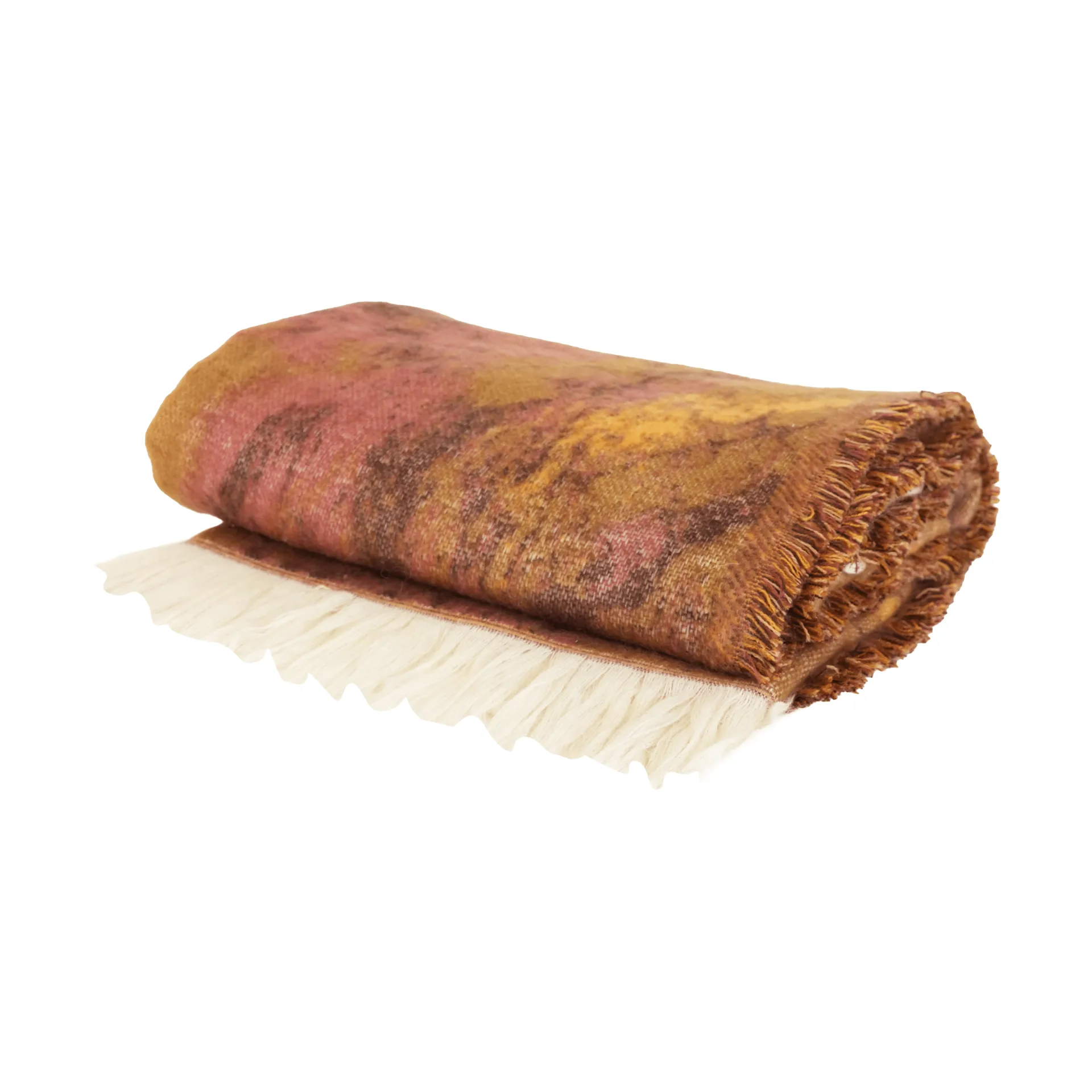 Blue blanket, Brown-beige-wine red, 130x170 cm Byon