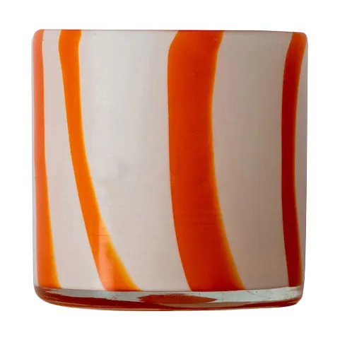 Calore tealight holder XS 10 cm, Orange-white Byon