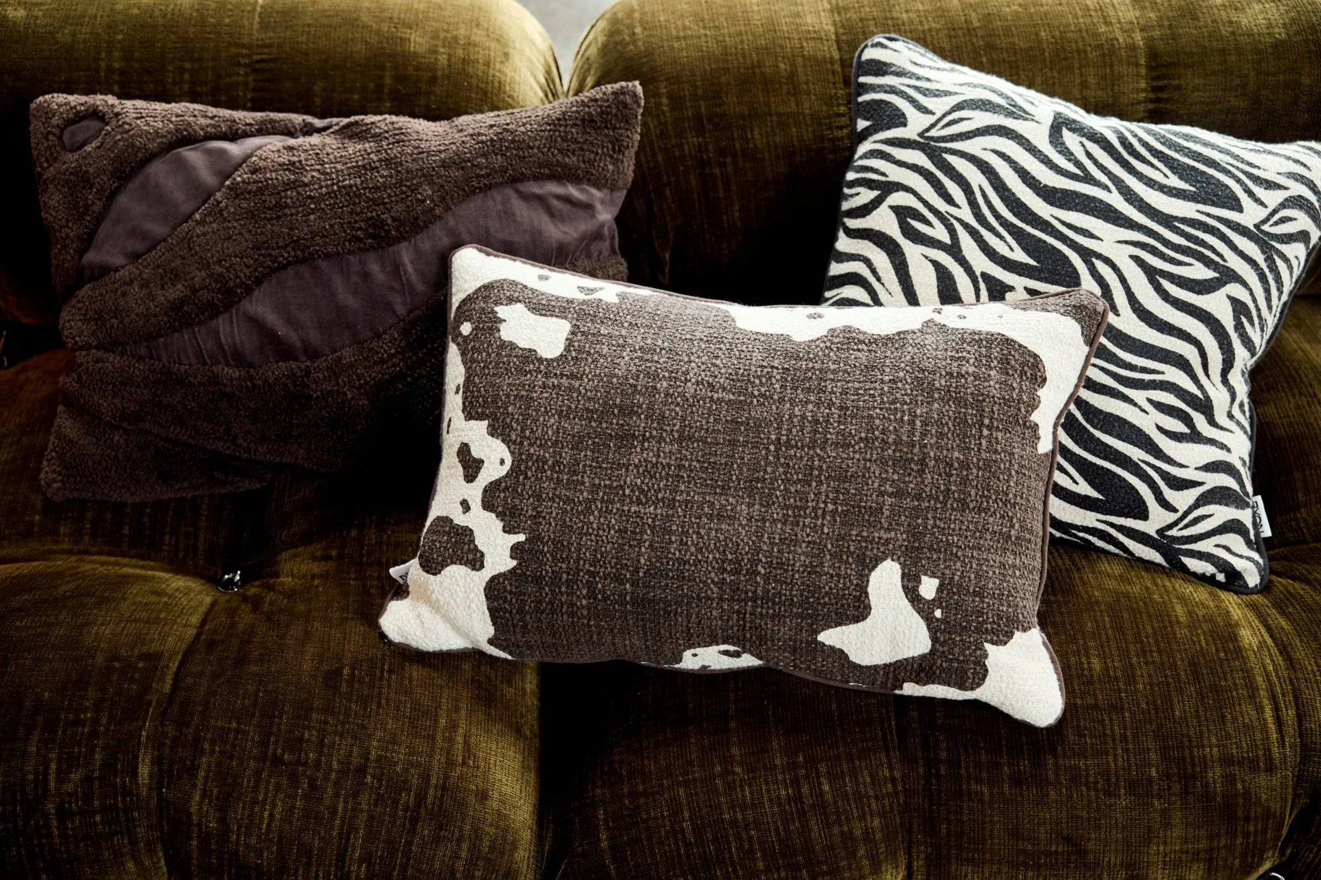 Fluffy cushion 50x50 cm, Brown, 40x60 cm Byon