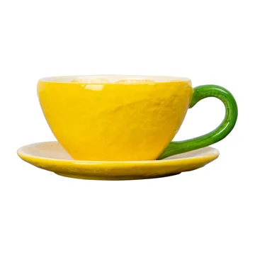 Lemon cup with saucer 25 cl - Yellow - Byon
